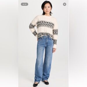 NWT Line & Dot Montana Faire Isle Sweater Size Small